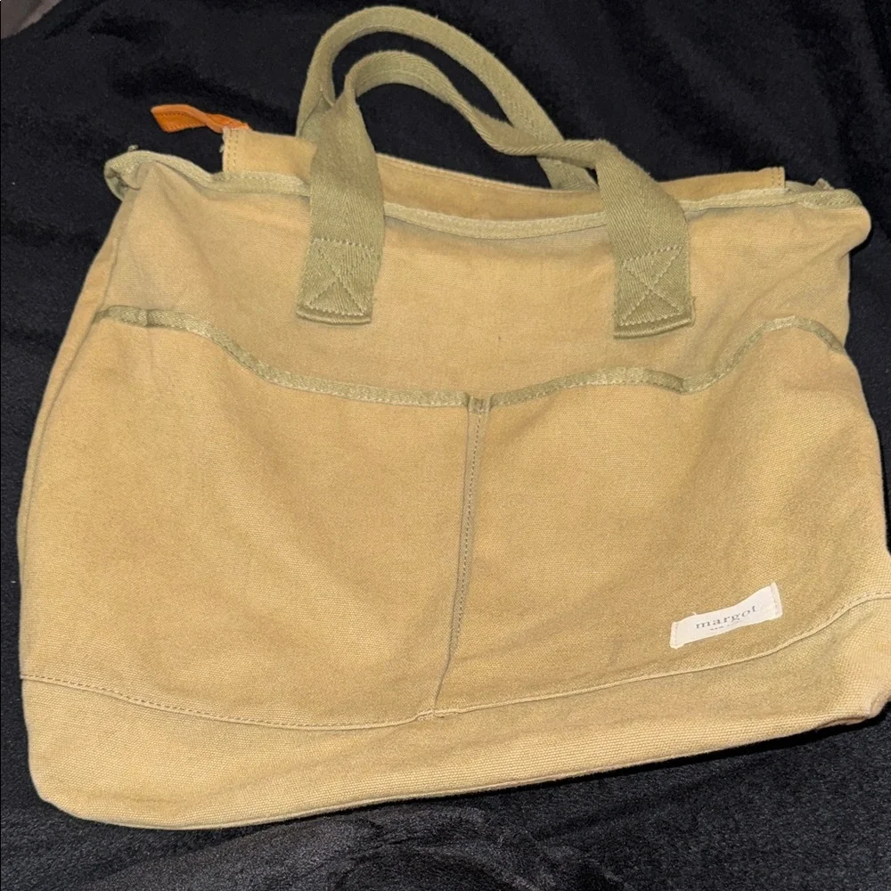 Margot Khaki Canvas Tote Blair - Picture 1 of 12